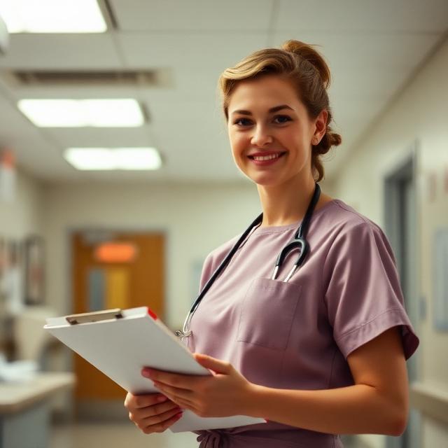 A parent working in a hospital