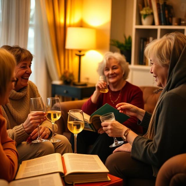 Linda hosting book club