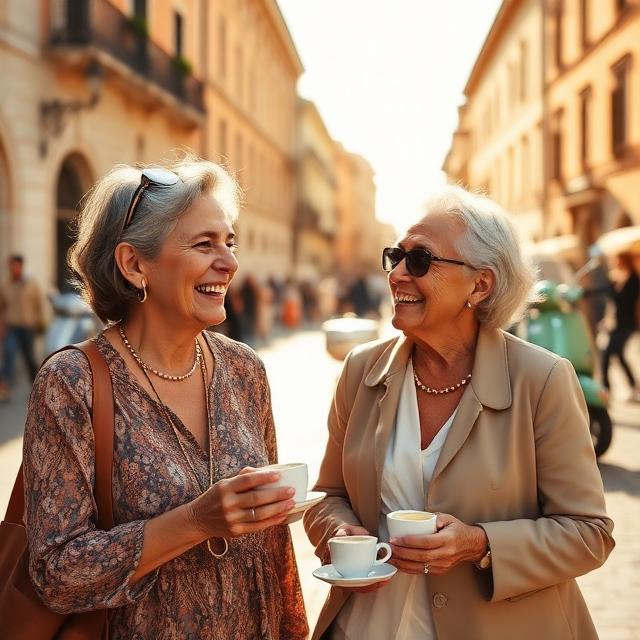 Linda traveling in Italy