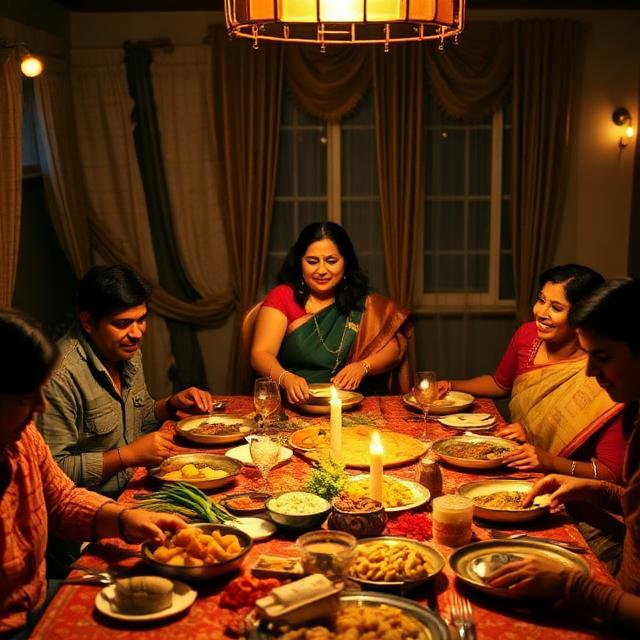 Diwali dinner she hosted last year